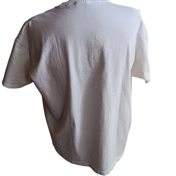 Vintage Mens T-shirt 2XL Single Stitch Cowboy Hat Rodeo AOP Anvil USA 1990's XXL - Picture 7 of 7